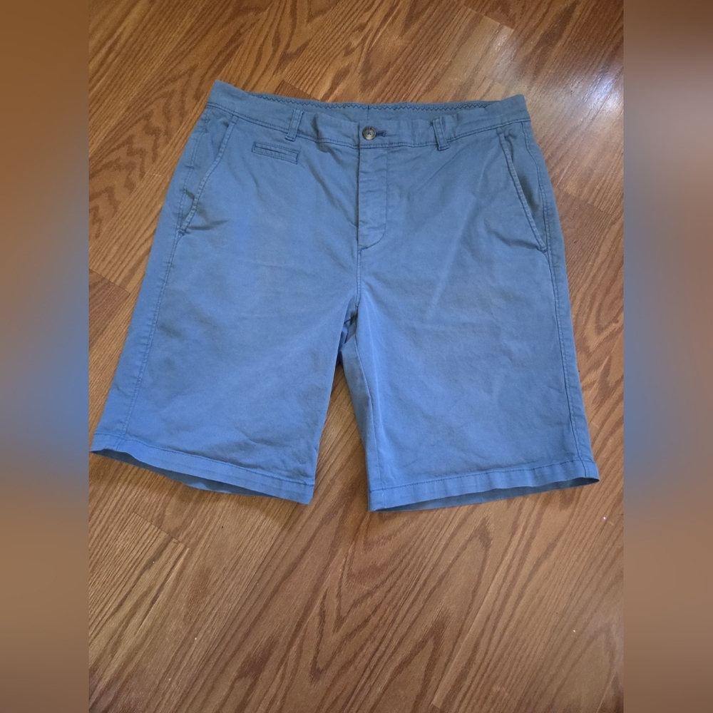 johnnie-O Light Blue Flat Front Shorts